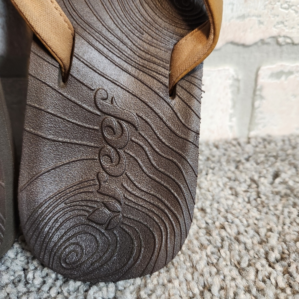 Reef Womens Brown Thong Sandal Flats Size 7.5 - Picture 2 of 4